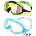thumbnail image 2 of Gafas de natación para niños para niños y niñas de alta definición impermeable y un (y combinación) Pink Pink, 2 of 3
