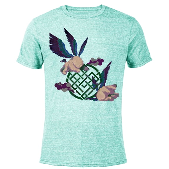 Marvel Shang-Chi and The Legend of the Ten Rings Morris - Short Sleeve Blended T-Shirt for Adults – Customized-Ocean Blue