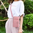 thumbnail image 3 of Lohol Lightweight Small Crossbody bags Cell Phone Purses Travel Pouch Shoulder Bag for Women（Pink）, 3 of 7