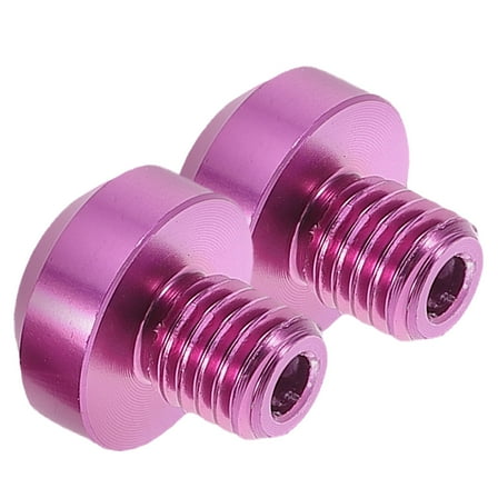 ADDHAT 2Pcs Sturdy Design Motorcycle Rearview Mirror Screws Secure Fit 1.70X1.70X1.50in