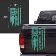thumbnail image 2 of Veteran Army Retired Soldier Distressed American USA US Flag Truck Tailgate Vinyl Decal Compatible with most Pickup Trucks U.S. Army Sticker USAF USMC US Navy Decal (11" x 20", Mint), 2 of 8