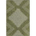 thumbnail image 2 of Unique Loom Outdoor Modern Collection Area Rug - Tambor (5' 3" x 8' Rectangle Green/Ivory), 2 of 6