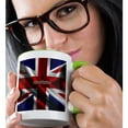 thumbnail image 2 of 3dRose, United Kingdom Flag , 11oz Two-Tone Green Mug, 2 of 7