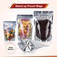 thumbnail image 4 of BELLE KR® Mylar Bags for Food Storage- Pack Of 100 (30 Pieces 4"x6" and 5"x8" and 40 Pieces 6"x9") Resealable Mylar Ziplock Bag with 7.5mil Thickness with Labels, 4 of 5