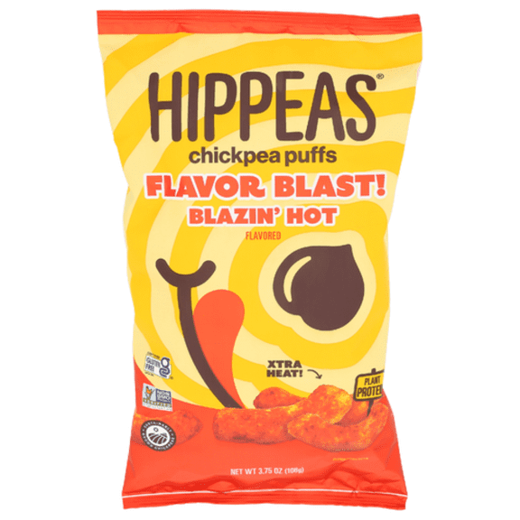 Hippeas Vegan Blazin' Hot Chickpea Puffs 3.75 oz