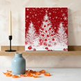 thumbnail image 3 of Ships Next Day Canvas Wall Art 16"x16", Red Christmas Wood Framed Canvas Print Painting, Xmas Tree Ball Snowflake Winter Ready to Hang Picture Wall Decor for Home Bedroom Kitchen Office, 3 of 9