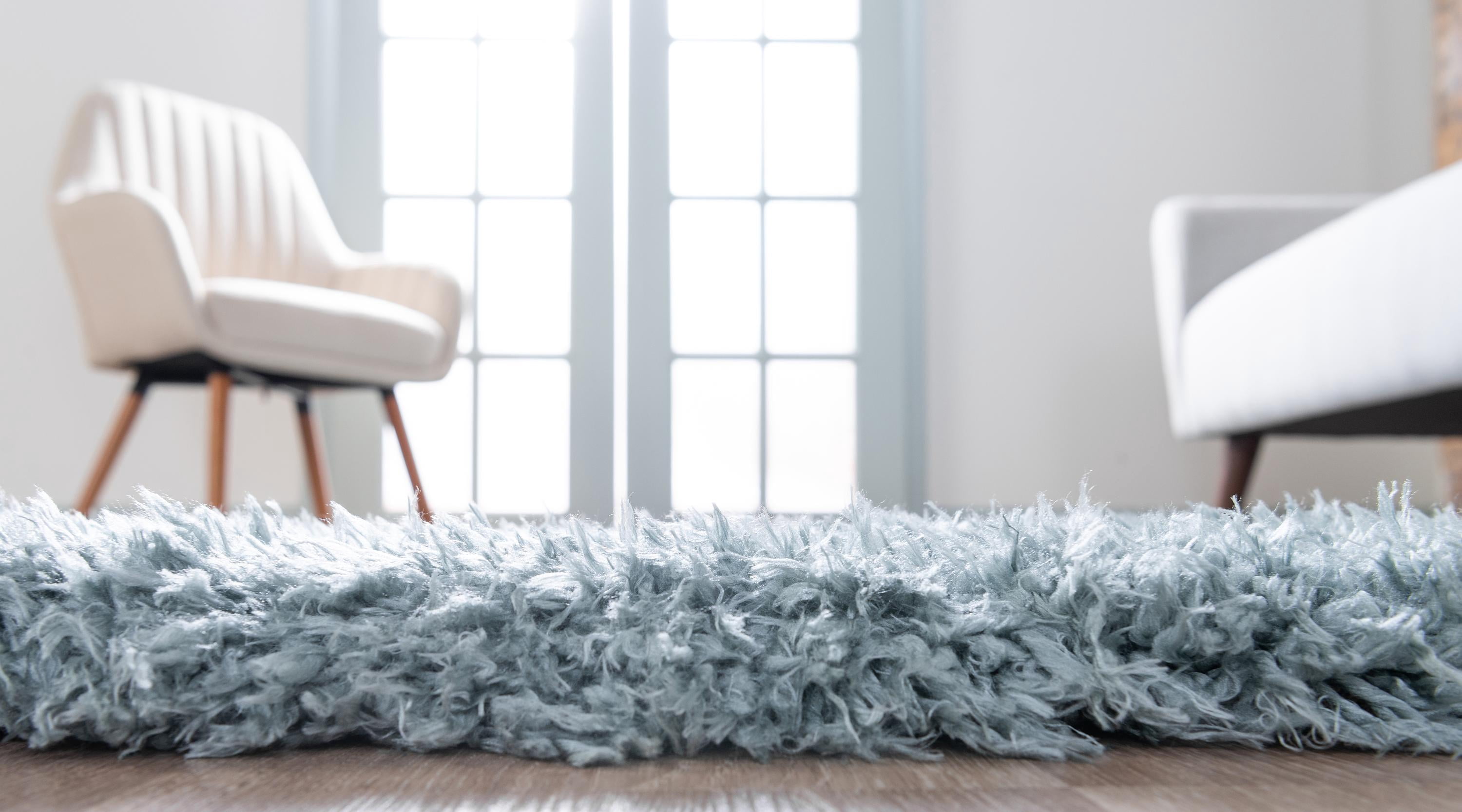 Unique Loom Marilyn Monroe Opulence Shag Collection Area Rug - (5' 1" x 8' Rectangle Niagara)