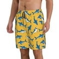 thumbnail image 2 of Honeii Shark Print Print Men's Casual Shorts with Drawstring,Swim Trunks Quick Dry Beach Shorts-Medium, 2 of 6