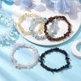 thumbnail image 5 of 12 Constellation Natural Mixed Gemstone Chip Beaded Stretch Bracelets Sets for Women Men Virgo Inner Diameter: 2-1/8 inch(5.5cm) 5pcs/set Diy, 5 of 5