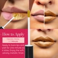 thumbnail image 4 of Aromi Gold Bronze Metallic Liquid Lipstick | Long-lasting Lip Color, Shimmery Finish (Gold Digger), 4 of 11
