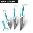 thumbnail image 5 of Kitchen Ceramic Knife Set with Peeler Household 5-inch Utility Knife, 4-inch Slcing Knife,3-inch Fruit Paring Knife, 5 of 5