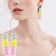 thumbnail image 5 of Juego de tres pendientes personalizados de Pascua, pendientes colgantes de madera, joyería para mujer., 5 of 5