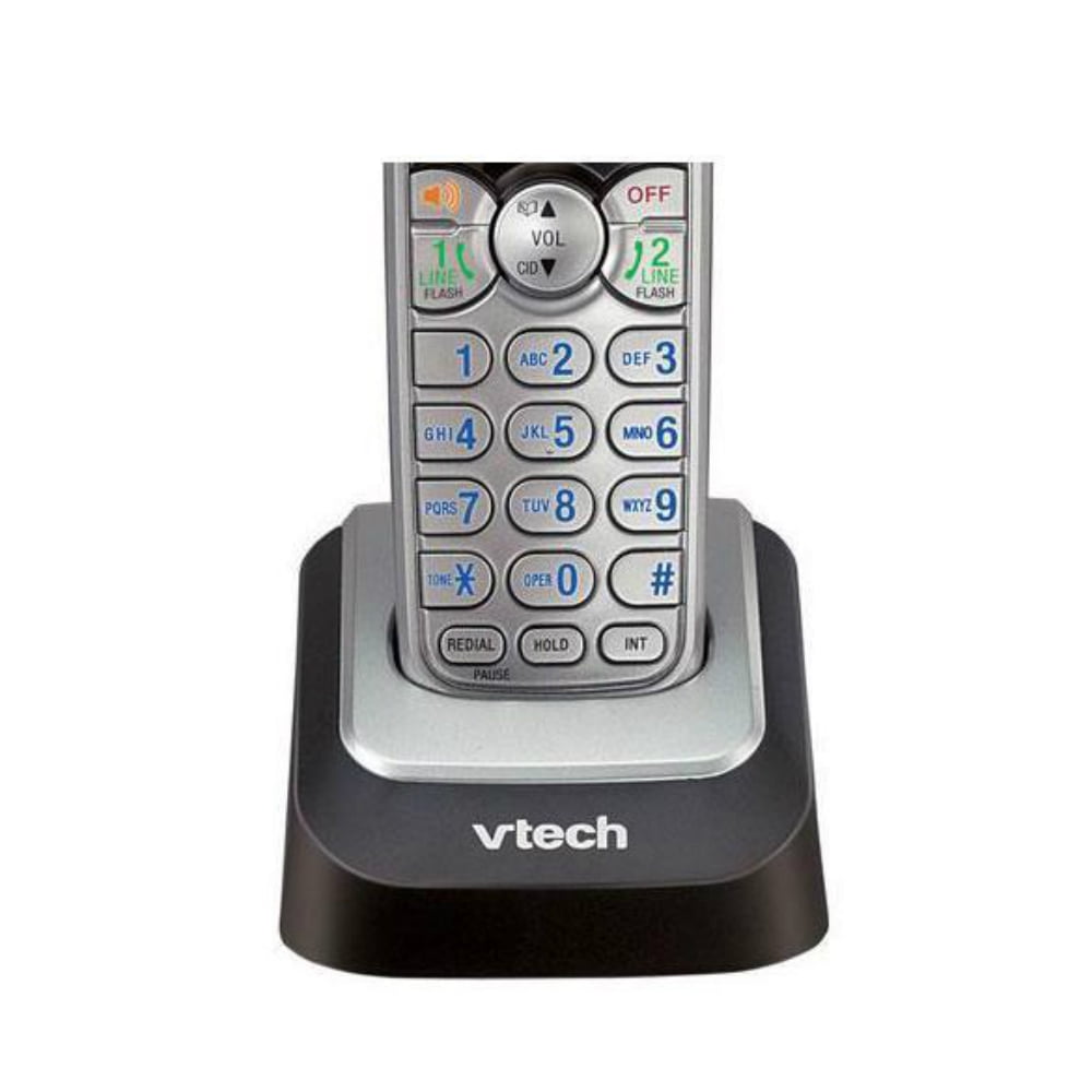 Vtech Ds6101 3 Pack 2 Line Accessory Handset W Blue Backlit Lcd Display Walmart Com