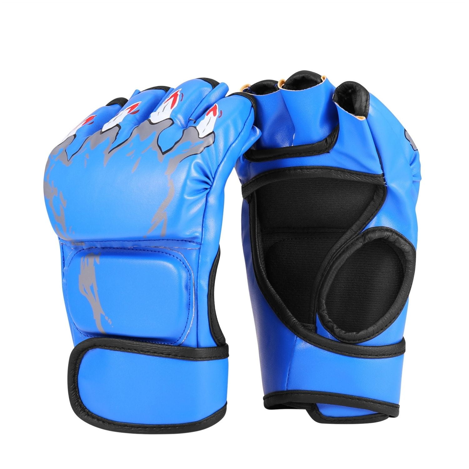 MMA Gloves Fingerless Boxing Gloves for Men Women and Teen Youth, UFC