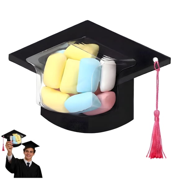 Graduation Cap Candy Cards, 2026 Candy Dome Greeting Card Gift, Graduation Cap Candy Box Graduation Party Supplies Decorations Gift