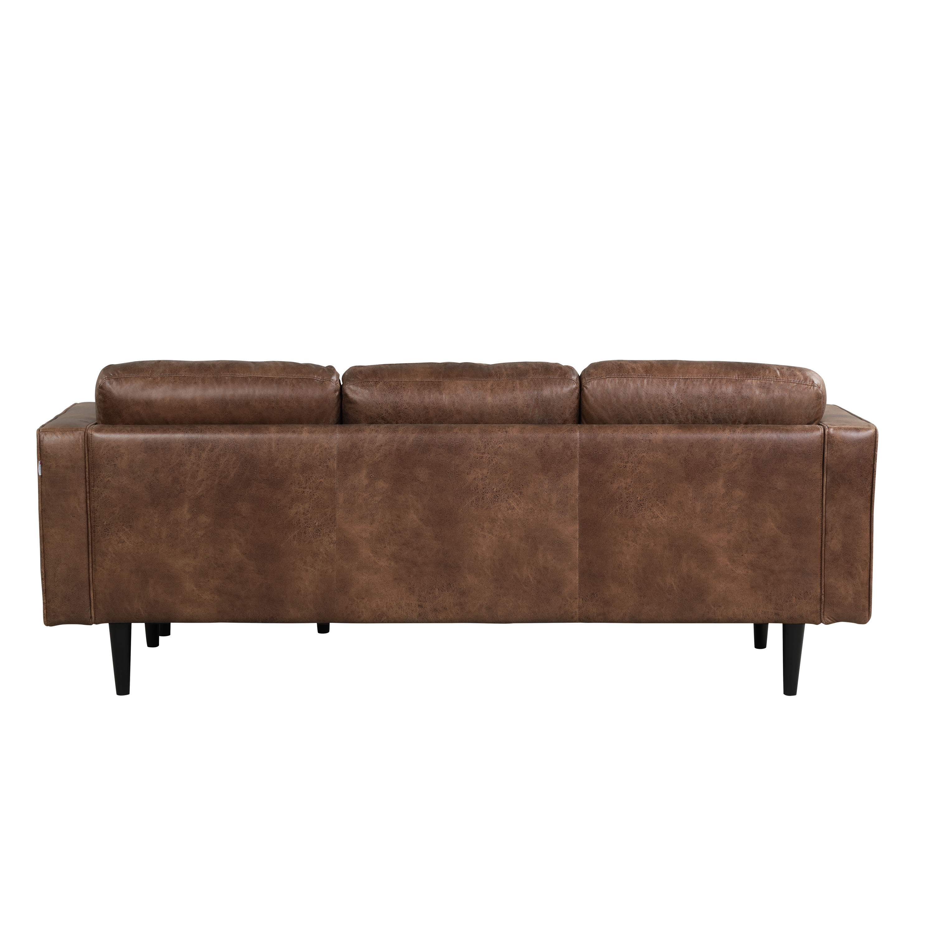 Lifestyle Solutions Manila Modern Sectional Sofa with Chaise, Brown Faux Leather - image 4 of 5