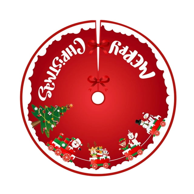 Vaidha Christmas Tree Skirt Christmas Decorations Velvet Christmas Tree Skirt