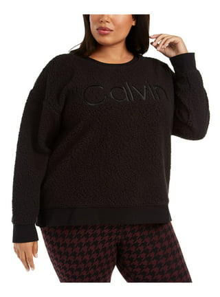 Calvin Klein Performance Womens Plus Crewneck Fitness Sweatshirt 