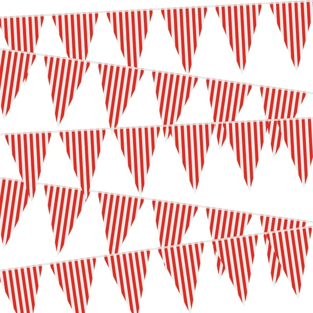 Banderín para decoración de fiestas, carnaval, circo, 5 unidades