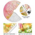 thumbnail image 2 of FMSHPON Happy Easter EggsButterfly Xmas Christmas Tree Skirt Stand Mat for Holiday Party Decoration Indoor Outdoor 48 inches, 2 of 6