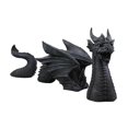 thumbnail image 2 of Estatua gótica de dragón para jardín, adorno para exteriores, figuras de animales impermeables, dragón Negro, 2 of 7