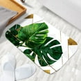thumbnail image 6 of 1pc Monstera Leaves Pattern Absorbent Non-Slip Bathroom Thickened Flannel Rug Decor,Soft,Quick Drying,Suitable For Indoor/outdoor Use,Bathrooms,Bedrooms,Kitchens,Terrace,Laundry Rooms,16"x24", 6 of 9