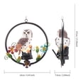 thumbnail image 2 of Bewildely Luz de noche de búho con energía Solar, luz colgante de jardín con forma de Animal de resina única, luz de paisaje al aire libre para Patio, Iluminación y accesorios marrón Bewildely HA024555-02, 2 of 6