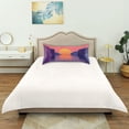 thumbnail image 6 of Dailycode Satin Pillow Case Queen Silk Pillow Cover for Hair and Skin Envelope Closure Pink Sunset over Sea 20"x30", 6 of 9