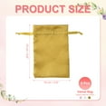 thumbnail image 2 of Uxcell Satin Jewelry Bags with Drawstrings, Silk Earring Gift Bags Wedding Pouch Fit for Candy Christmas Pink/Gold/White 4 x 6 Inch, 2 of 7