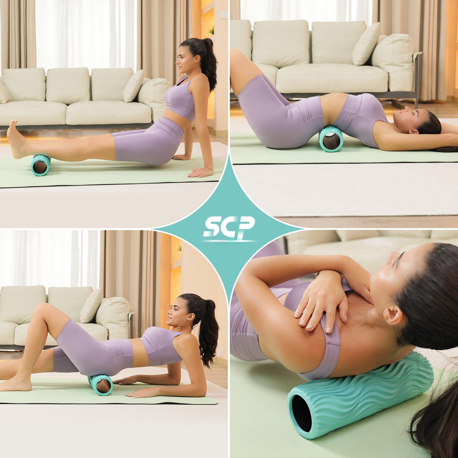 Subculture Pick Foam Roller - Medium Density Deep Tissue For Massage And Myofascial Wave Textured Release  & Stretching