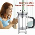 thumbnail image 6 of BEST- 20 Oz Glass Stainless Steel Espresso Tea Maker French Coffee Press Maker Us, 6 of 6