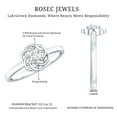 thumbnail image 5 of Rosec Jewels Lab Grown Diamond Promise Ring for Women - Interlocking Ring - EF-VS Quality - Ready to Gift with Jewelry Box, 14K White Gold, US 9.00, 5 of 8