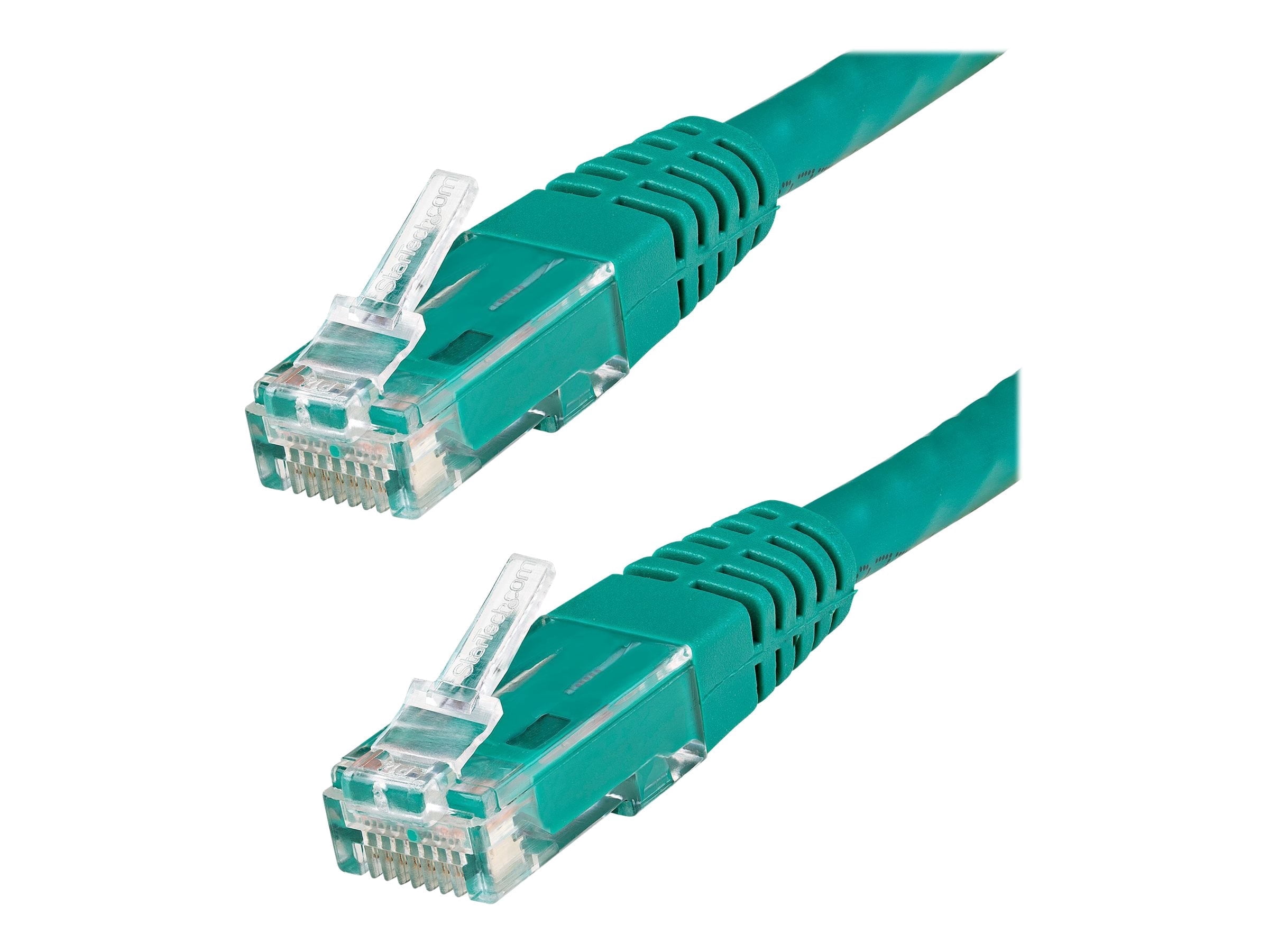 StarTech 20ft CAT6 Ethernet Cable - Green CAT 6 Gigabit Ethernet Wire -250Mhz 100W PoE RJ45 UTP Molded Network Patch Cord with Strain Relief (C6PATCH20GN)
