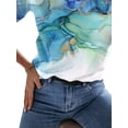 thumbnail image 4 of ORQ Women Fashoin Graphic Tees Summer Short Sleeve Crewneck Pullover T-Shirts, 4 of 4