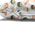 thumbnail image 4 of Sushi Pet Bed, Cartoon Unagi Roll Nigiri and Wasabi Sauce Yummy Fresh Food Concept, Chew Resistant Pad for Dogs and Cats Cushion with Removable Cover, 24" x 39", Multicolor, by Ambesonne, 4 of 4