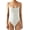 01 White, variant on Women Sexy Square Neck Thong Bodysuit Backless Cami Bodysuit Top