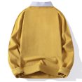 thumbnail image 2 of Men's V-Neck Knit Sweater Long Sleeve Solid Color Classic Fit Casual Pullover Top, 2 of 4