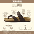 thumbnail image 5 of Cushionaire Luna Cork Footbed Sandals for Women – Comfortable Slip-On Women's Shoes with Genuine Suede Footbed & Arch Support | Slides for Women, 5 of 24