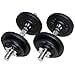 thumbnail image 3 of PRISP Adjustable Weight Dumbbells Set - Includes 2 Bars, Cast Iron Plates and Threaded Collars; Pair of Spinlock Dumbbells, 3 of 4