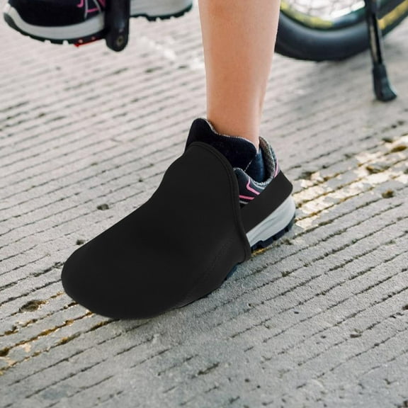 OUNONA 2pcs Cycling Shoe Protectors Overshoes Covers Cycling Shoe Covers Toes Protective Covers Road Bike Shoe Covers Cold Weather Bike Overshoes