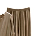 thumbnail image 4 of SHTXOZHI Women's Ruffle Pajama Set Solid Color Comfortable Cropped Pants Soft Breathable Short Sleeve Sleepwear, 4 of 5