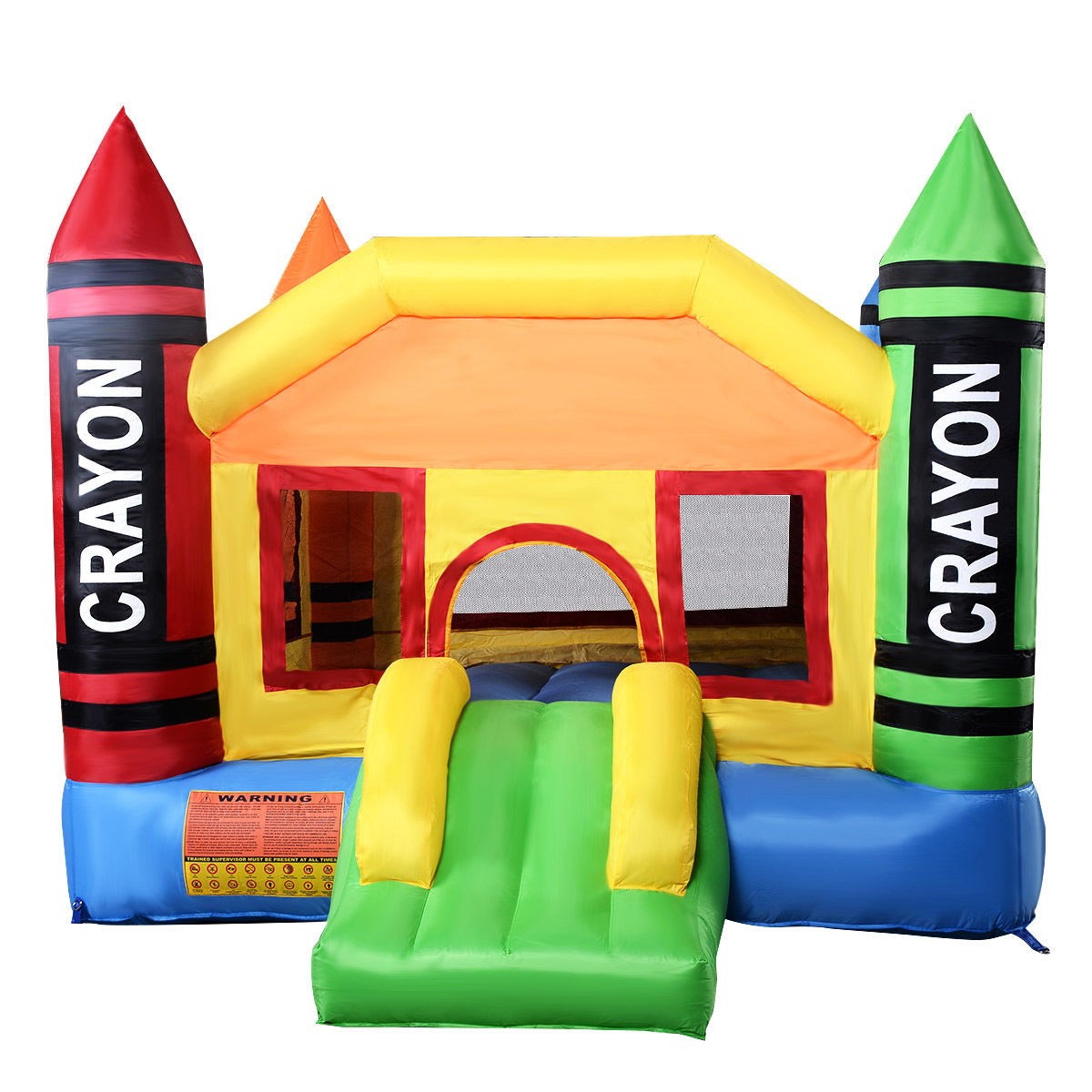 New Inflatable Crayon Bounce House Castle Jumper Moonwalk Bouncer