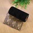 thumbnail image 3 of 10 Yard 6 Inch Wide White Floral Lace Ribbon for Wedding Table Runner, Chair Sash Decoration Craft Ribbon Trim, 3 of 3