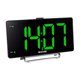 thumbnail image 1 of Reloj despertador electrónico digital moderno Espejo de carga USB Cara broadcast FM Función de repetición Pared para decoración para hogar Gloria Despertador digital, 1 of 9