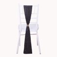thumbnail image 2 of BalsaCircle 5 Black Polyester Metallic Fringe Chair Sashes Wedding Party Events Reception Home Decorations Supplies, 2 of 8