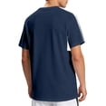 thumbnail image 5 of Men's Big and Tall Swim Shirt Short Sleeve UPF 50+ Sun Protection SPF UV Moisture Wicking Lightweight Quick Dry Rash Guard Size M-5XL Dark Blue, 5 of 8