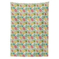 thumbnail image 3 of Ambesonne Easter Tablecloth Rectangular Table Cover, Floral Ornamental Egg Forms, 52"x70", Multicolor, 3 of 4