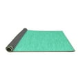 thumbnail image 2 of Ahgly Company Indoor Round Abstract Turquoise Blue Contemporary Area Rugs, 7' Round, 2 of 4