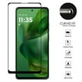 thumbnail image 2 of Screen Protector for Motorola Moto G 5G /Moto G 2025 Tempered Glass Screen Protector [Full Coverage] Curved Black Edged 9H Hardness Glass Screen Protector - Clear Black, 2 of 10