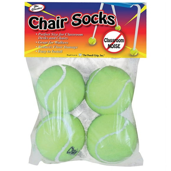 Chair Socks, Yellow, Pack Of 4